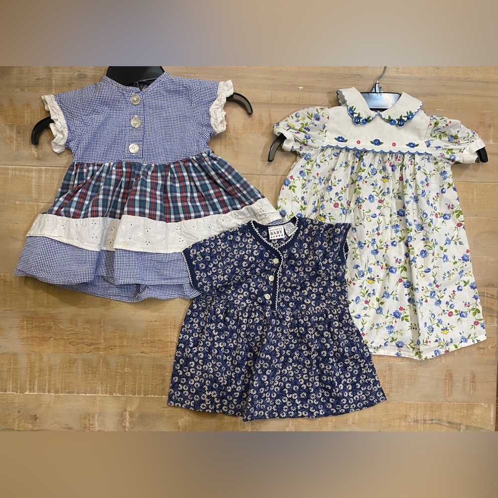 2 Vintage unique kids Girls Dress boutique bought